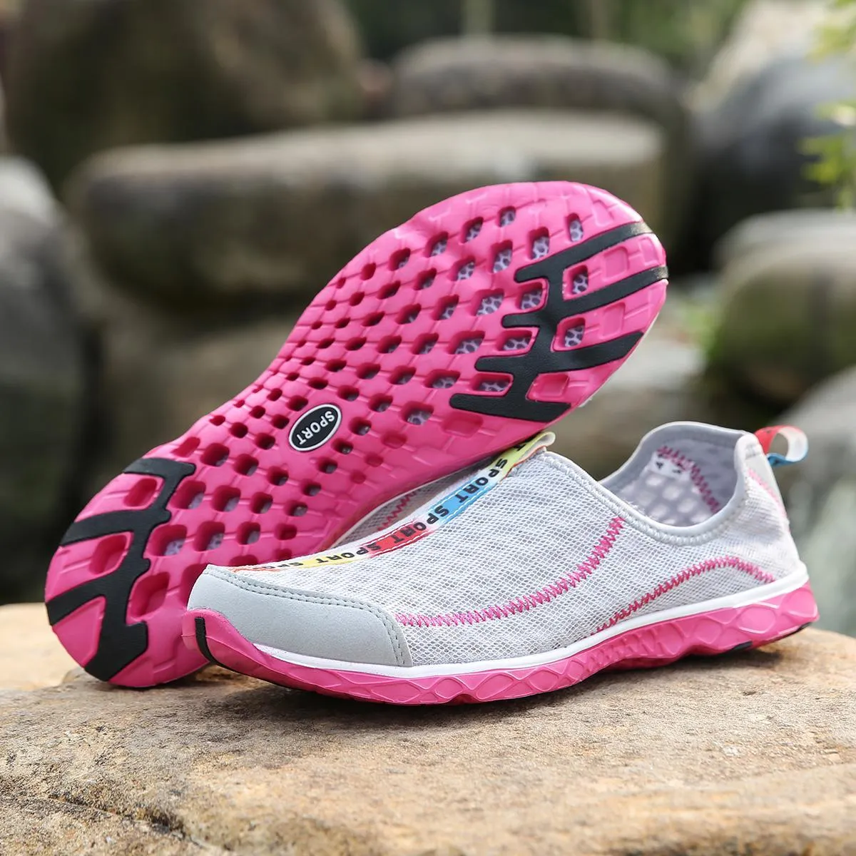 Women's Slip-on Wetsuit Trainers Lightweight Mesh Water Shoes